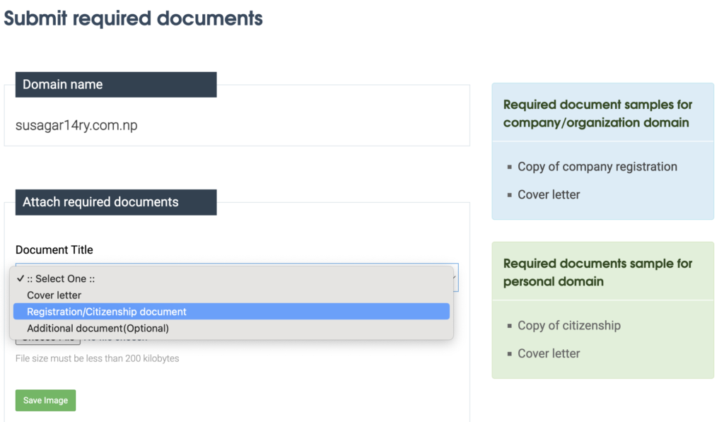 Submit Document and Cover Letter